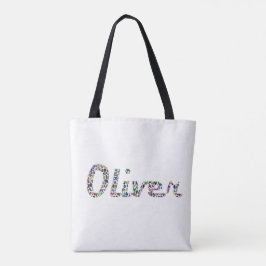 Oliver Typografie mit farbenprächtigem Muster Tasche