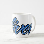 Oliver Vorname Name blue Tasse Kaffeetasse (VorderseiteRechts)