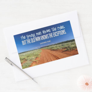 Oliver Wendell Holmes inspirierendes Zitat "Regeln Rechteckiger Aufkleber