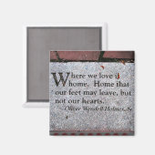 Oliver Wendell Holmes Quote Magnet (Vorderseite/Rückseite)