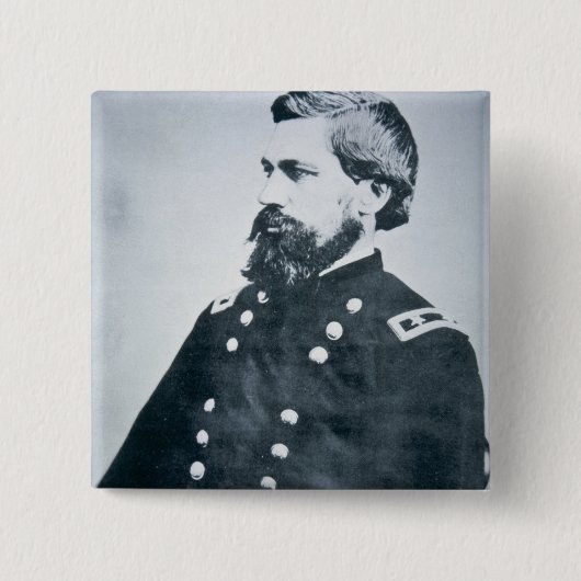 OliverOtis Howard (b/w Foto) Button (Vorderseite)