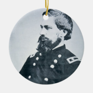 OliverOtis Howard (b/w Foto) Keramikornament