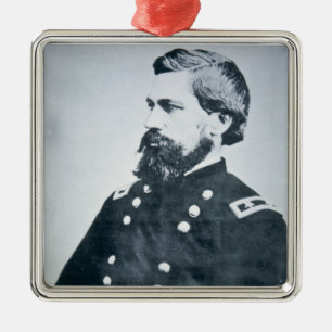 OliverOtis Howard (b/w Foto) Silbernes Ornament