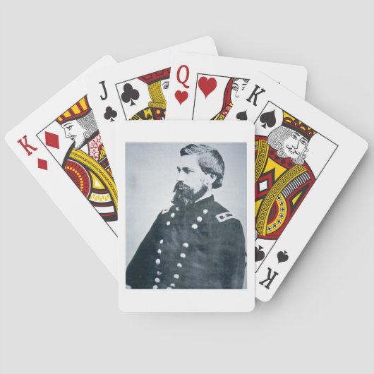 OliverOtis Howard (b/w Foto) Spielkarten (Rückseite)