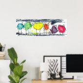 Oliver's Birds Poster (Heimbüro)