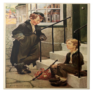 Olivers erstes Treffen Jessie Willcox Dickens Fliese