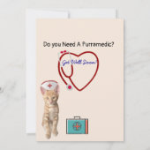 Oliver's Not Feline Well - Cat Get Well Flat Card Karte (Rückseite)