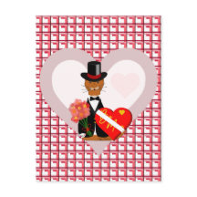 Olivers Valentinstag mit Herz-Hintergrund