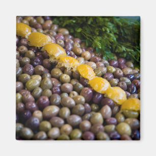 Olives Displayed At Market Magnet