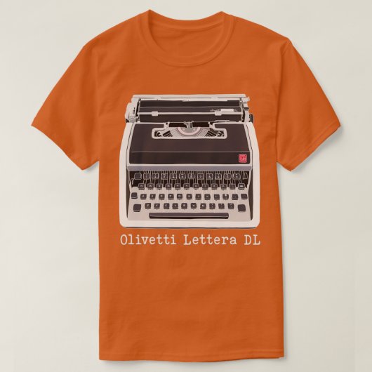 Olivetti Lettera DL zeichnend Farbe T-Shirt (Design vorne)