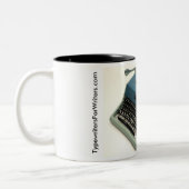 Olivetti-Unterholz 21 Schreibmaschine Zweifarbige Tasse (Links)