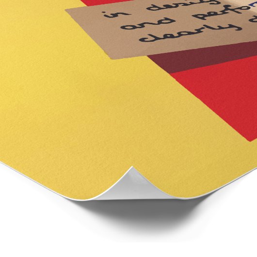 Olivetti Vintag Poster (Ecke)