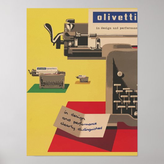Olivetti Vintag Poster (Vorne)