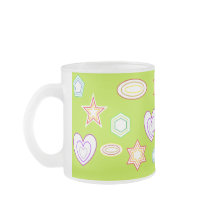 Olivfarbene Formen Tasse