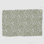 Olivgrau gefleckter Leopard  Golfhandtuch (Horizontal)