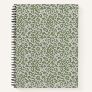 Olivgrau gefleckter Leopard  Notizblock