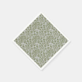Olivgrau gefleckter Leopard Serviette (Ecke)