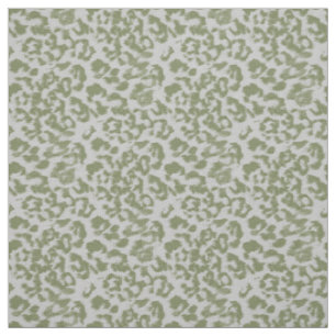Olivgrau gefleckter Leopard Stoff