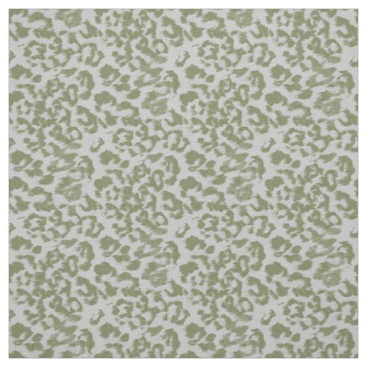 Olivgrau gefleckter Leopard Stoff (Muster)