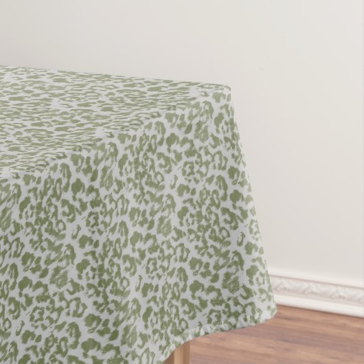 Olivgrau gefleckter Leopard Tischdecke (Beispiel)