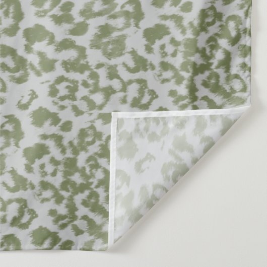 Olivgrau gefleckter Leopard Wandteppich (Detail)