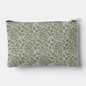 Olivgrau getigerter Leopard Zubehörtasche (Rückseite)