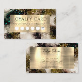 Olivgrün-Aquarellkarte Visitenkarte (Vorne/Hinten)