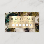 Olivgrün-Aquarellkarte Visitenkarte (Vorderseite)