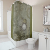 Olivgrün aus Steampunken Duschvorhang (Beispiel)