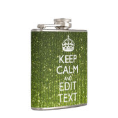 Olivgrün Behaltend Ruhe Ihren Text haben Flachmann (Rechts)