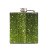 Olivgrün Behaltend Ruhe Ihren Text haben Flachmann (Rückseite)