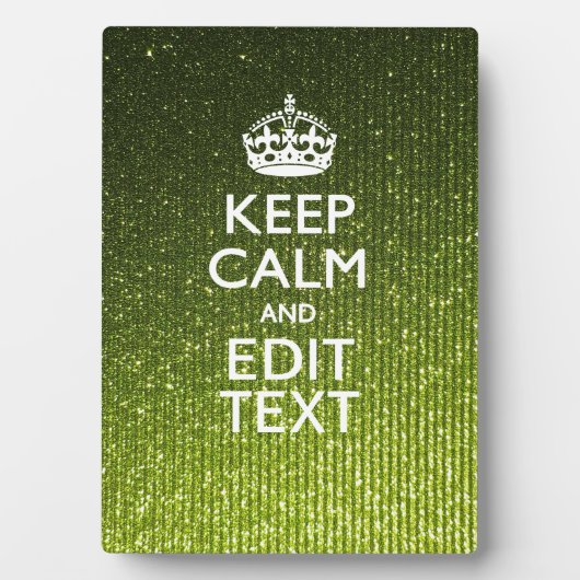 Olivgrün Behaltend Ruhe Ihren Text haben Fotoplatte (Vorderseite)