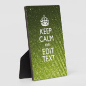 Olivgrün Behaltend Ruhe Ihren Text haben Fotoplatte (Seite)