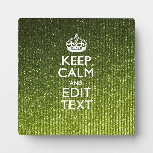 Olivgrün Behaltend Ruhe Ihren Text haben Fotoplatte (Vorderseite)