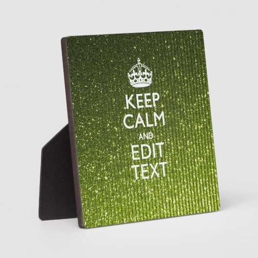 Olivgrün Behaltend Ruhe Ihren Text haben Fotoplatte (Vorderseite)