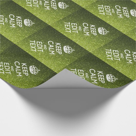 Olivgrün Behaltend Ruhe Ihren Text haben Geschenkpapier (Ecke)