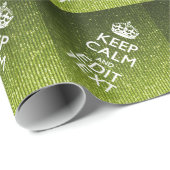 Olivgrün Behaltend Ruhe Ihren Text haben Geschenkpapier (Rolleneckpunkt)