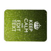 Olivgrün Behaltend Ruhe Ihren Text haben Magnet (Horizontal)