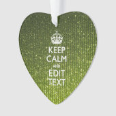 Olivgrün Behaltend Ruhe Ihren Text haben Ornament (Vorderseite)