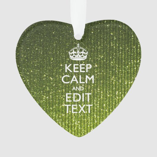 Olivgrün Behaltend Ruhe Ihren Text haben Ornament (Vorderseite)