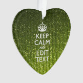 Olivgrün Behaltend Ruhe Ihren Text haben Ornament (Vorderseite)