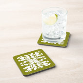 Olivgrün Deko Getränkeuntersetzer (Rechte Seite)