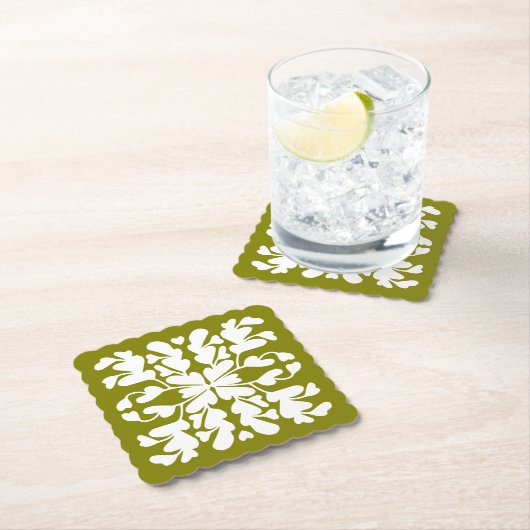 Olivgrün Deko Untersetzer (Vor Ort)