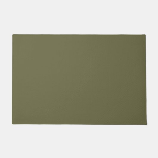 Olivgrün, erdgrün, solide Farbe drucken Fußmatte (Vorderseite)