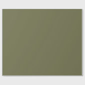 Olivgrün, erdgrün, solide Farbe drucken Geschenkpapier (Flach)