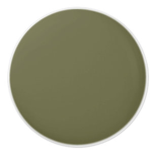Olivgrün, erdgrün, solide Farbe drucken Keramikknauf