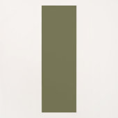 Olivgrün, erdgrün, solide Farbe drucken Yogamatte (Vorderseite)