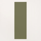 Olivgrün, erdgrün, solide Farbe drucken Yogamatte (Rückseite)