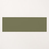 Olivgrün, erdgrün, solide Farbe drucken Yogamatte (Vorderseite (Horizontal))