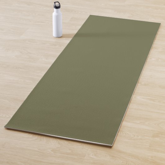 Olivgrün, erdgrün, solide Farbe drucken Yogamatte (Beispiel)